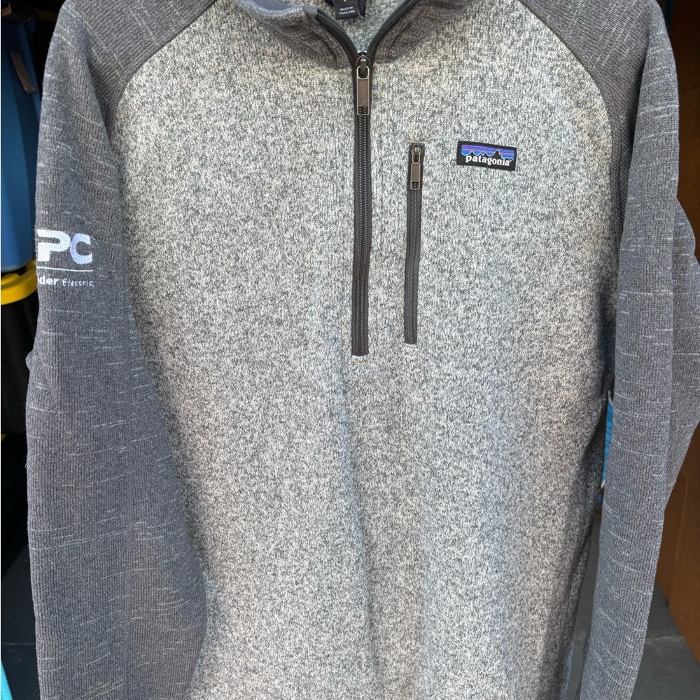 Patagonia Heathered Gray Fleece Jacket
